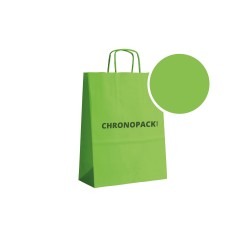 BOLSA DE PAPEL VERDE L