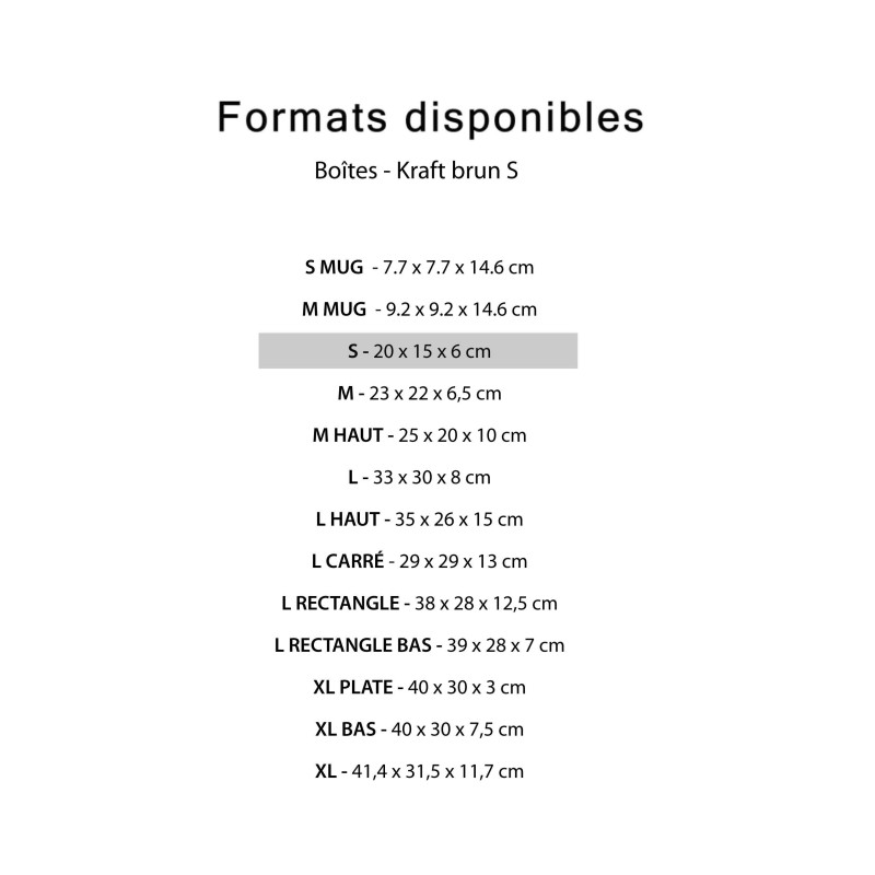 Box - kraft S