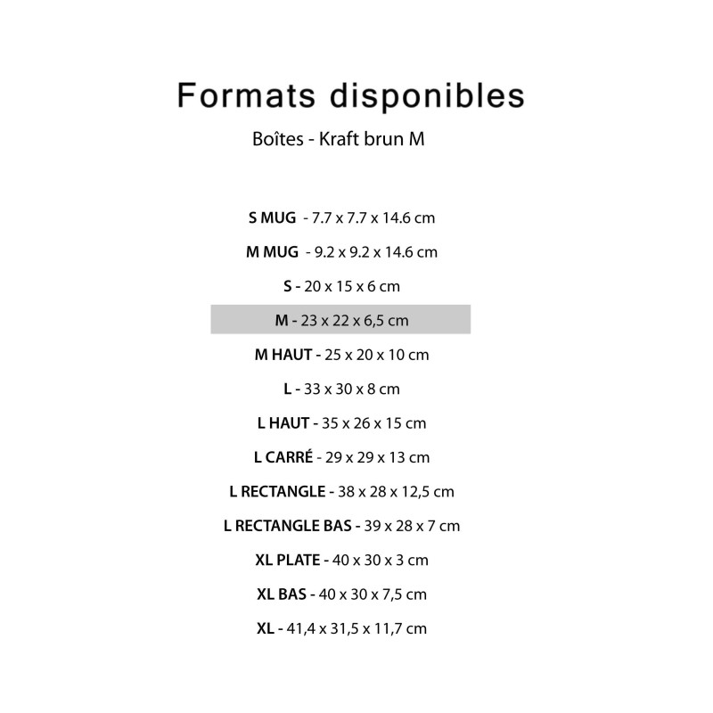 Box - kraft M