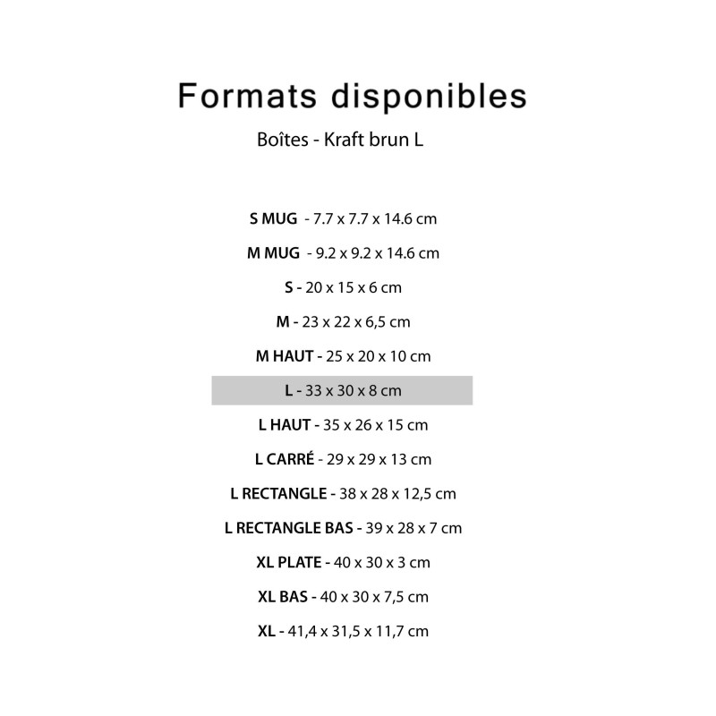 Doos - Bruine Kraft L