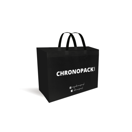 Cheap and eco-friendly personalized black fabric bag