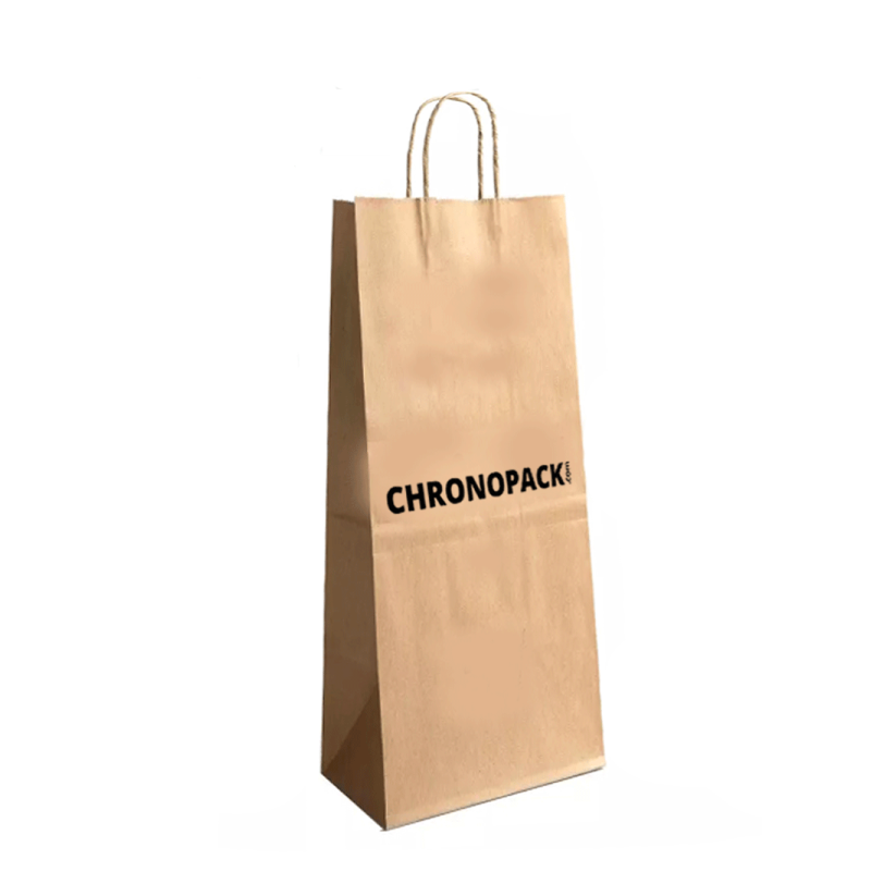 Customizable 2-bottle brown bag, express delivery & low price.