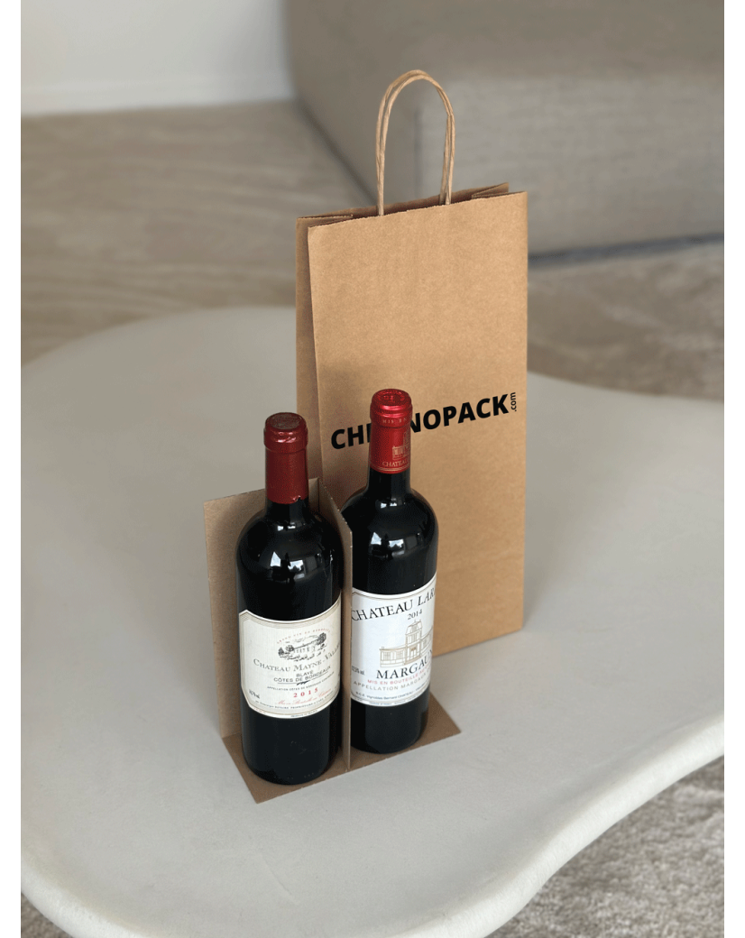 Kraft Bag For 3 Bottles – The Perfect Trio For Your Best Labels