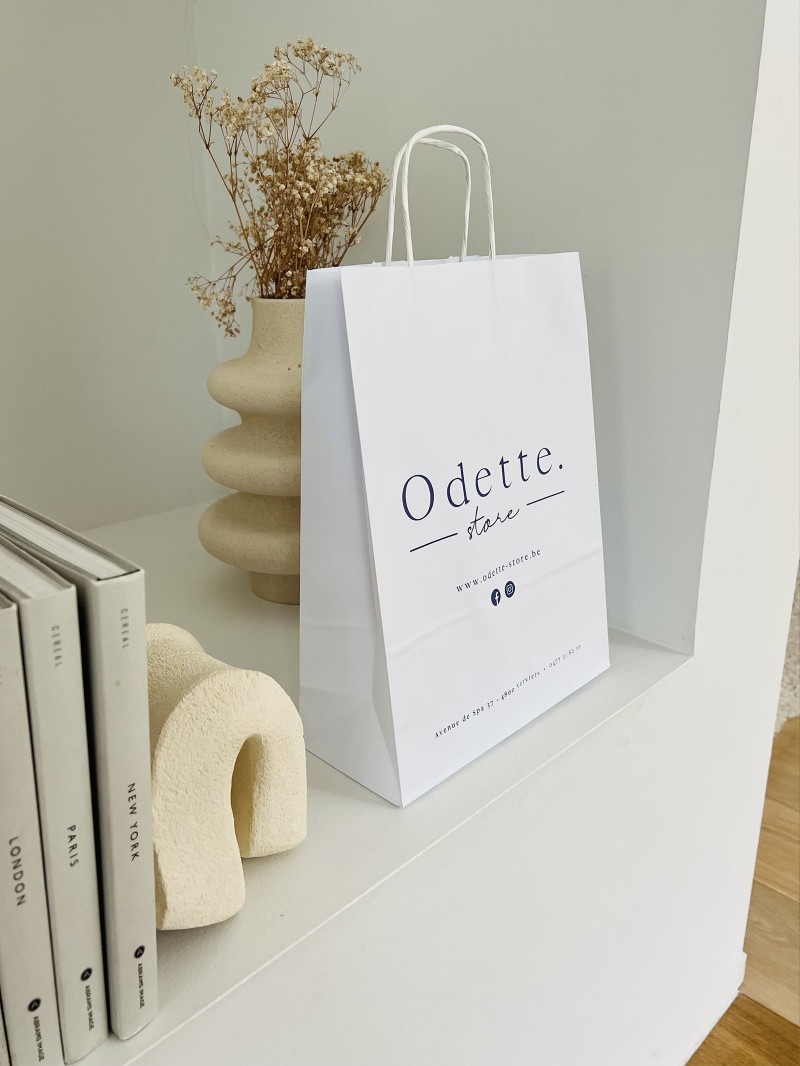 Tas met gedraaid handvat - Wit M