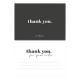 Pre-printed thank you card