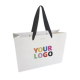 Customised white luxury paper bag