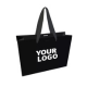 Bolsa de papel de lujo negra personalizada